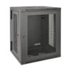 Tripp Lite series SmartRack 15U Low-Profile Switch-Depth Wall-Mount Half-Height Rack Enclosure, Hinged Back - SRW15US