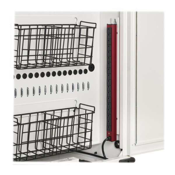 Tripp Lite Safe-IT 36-Device UV Charging Cart for Laptops and Chromebooks, 120V, 5-15P, 10 ft. Cord, Antimicrobial, White - CSC36VACUVC