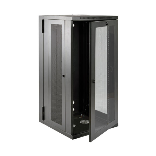 Tripp Lite series SmartRack 26U UPS-Depth Wall-Mount Half-Height Rack Enclosure, Clear Acrylic Window, Hinged Back