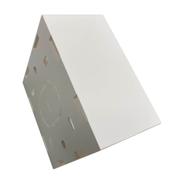 Tripp Lite series Single-Gang Surface Mounting Box, UK Style, 86 x 86 x 47 mm, White, TAA
