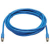 af0f59931d0334975ed8531f412068bb-2 Tripp Lite series M12 X-Code Cat6a 10G F/UTP CMR-LP Shielded Ethernet Cable (M/M), IP68, PoE, Blue, 5 m (16.4 ft.), TAA