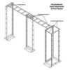 Tripp Lite series SmartRack Hardware Kit - Connects SRCABLELADDER to a wall or Open Frame Rack