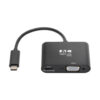 af3e25e9021e813e4ed8e5141c61d236 Tripp Lite series USB-C to VGA Adapter with PD Charging, Black - U444-06N-VB-C