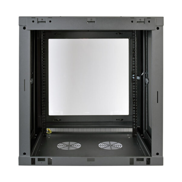 Tripp Lite series SmartRack 12U Low-Profile Switch-Depth Wall-Mount Small Rack Enclosure, Clear Acrylic Window - SRW12UG