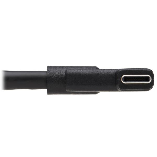 af8eabbf9509256a57b3970be7ff2f4f Tripp Lite series USB-C Extension Cable (M/F) - USB 3.2 Gen 2 (10Gbps), Thunderbolt 3 Compatible, Right-Angle Plug, 20 in. (0.5 m)