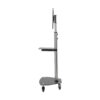 afaa120fbe61be19b735befa96b9861e Tripp Lite series Premier Rolling TV Cart for 37” to 70” Displays, Black Glass Base and Shelf, Locking Casters