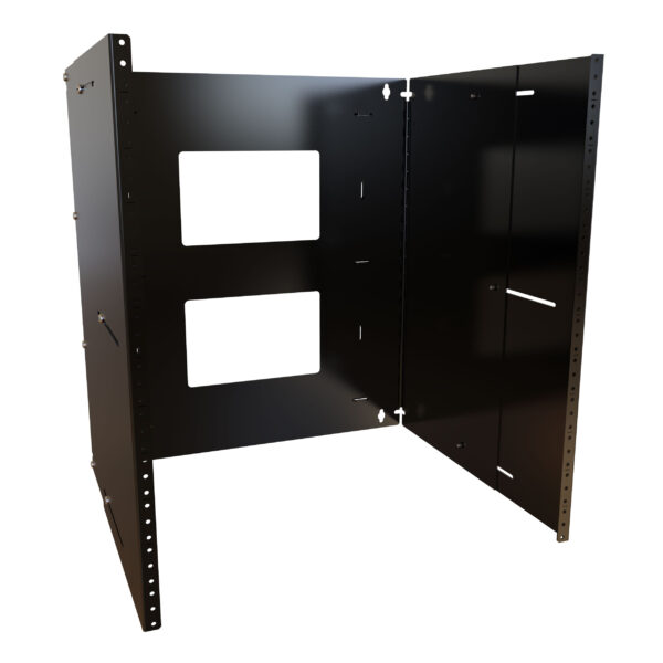 apb19021bk1-rev3 Hammond 12U Adjustable Depth Wall Rack