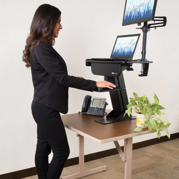 Tripp Lite series Height-Adjustable Sit-Stand Workstation, Clamp-On