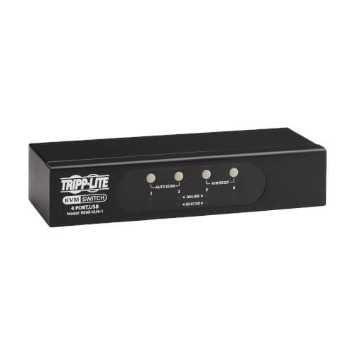 Product Image: B006-VU4-1 Tripp Lite series 4-Port VGA KVM Switch for USB or PS/2 Keyboard/Mouse