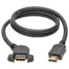 Tripp Lite series High-Speed HDMI Cable with Ethernet, Digital Video with Audio (M/F), Panel Mount, 3 ft. (0.91 m)