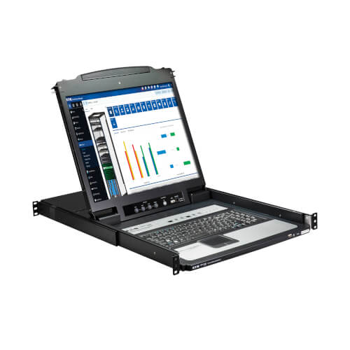 Tripp Lite series NetDirector 16-Port 1U Rack-Mount Console KVM Switch with 19 in. LCD, French Keyboard
