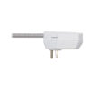 Tripp Lite 7-Outlet Surge Protector, 6 on Strip + 1 on Detachable Charger Plug, 2 USB (2.4A Shared), 900 Joules, 6 ft. Cord, 5-15P, White - TLP616USB