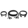 Tripp Lite series DisplayPort KVM Cable Kit - DP, USB, 3.5 mm Audio (3xM/3xM) + USB (M/M) + DP (M/M), 4K, 6 ft. (1.83 m), Black