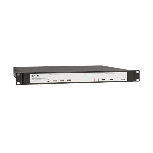 Eaton 16-Port Cat5e KVM over IP Switch - Virtual Media, 4 Users (Remote + 1 Local Port), HDMI Output, 1U Rack-Mount, TAA