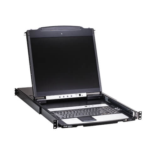 Eaton 16-Port Cat5 KVM over IP Switch - 19 in. LCD, 1 Remote or 1 Local User, 1U Rack-Mount, TAA