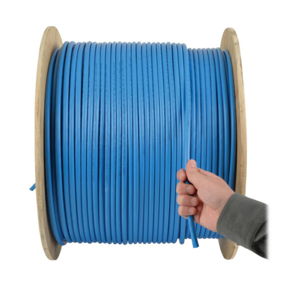 Tripp Lite series Cat5e 350 MHz Solid Core Plenum-Rated (UTP) PVC Bulk Ethernet Cable - Blue, 1000 ft. (304.8 m)