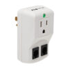 b09957e97fad79ae909d6fac7c3372d6 Tripp Lite series Protect It! 1-Outlet Portable Surge Protector, Direct Plug-In, 600 Joules, Tel/Modem Protection - TRAVELCUBE