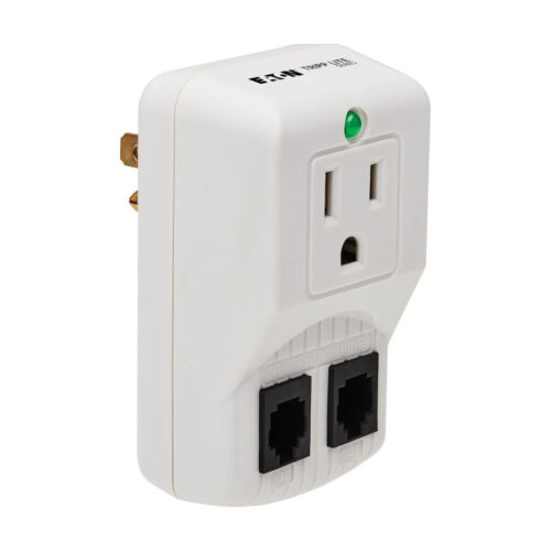 Tripp Lite series Protect It! 1-Outlet Portable Surge Protector, Direct Plug-In, 600 Joules, Tel/Modem Protection
