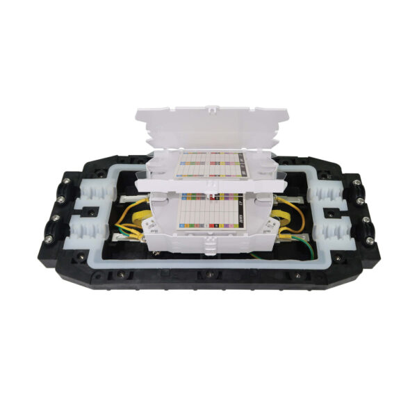 Tripp Lite series Fiber Splice Horizontal Enclosure - 4 Splicing Trays, 96 Fiber Capacity, IP68 Rated - N600H-0096-4