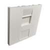 b0ceae9483940e7ca000fcdd1f46e415 Tripp Lite series 1-Port UK-Style Unloaded Shuttered Module, 50 x 50 mm, White, TAA