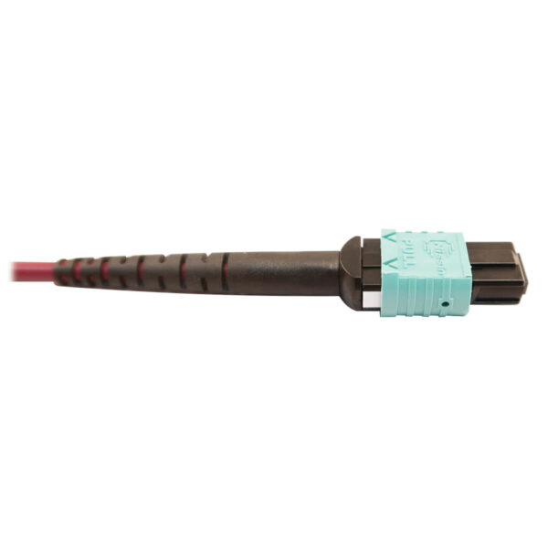 b0de361440d0f19ea84cf147cc69805e Tripp Lite series 400G Multimode 50/125 OM4 Plenum Fiber Optic Cable, 16F MTP/MPO-APC to 24F MTP/MPO-UPC (F/F), Magenta, 3 m