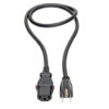 Tripp Lite series Computer Power Cord, NEMA 5-15P to Locking C13 - 10A, 125V, 18 AWG, 3 ft. (0.91 m)