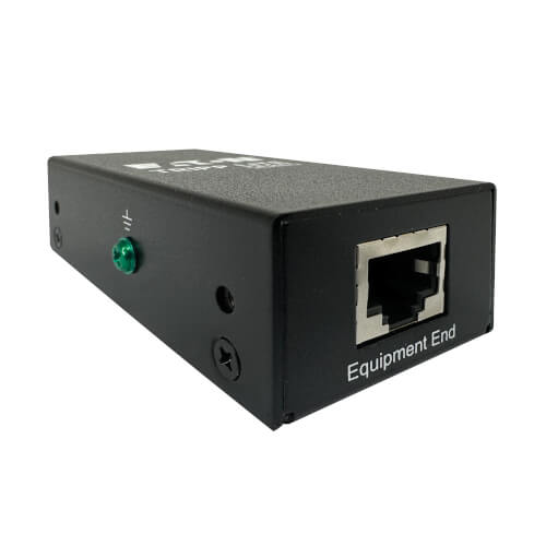 Tripp Lite series In-Line PoE++ Surge Protector - 10 Gbps, 802.3bt Type 4, Cat5e/6, Metal Case, DIN-Rail Mountable, IEC Compliant, TAA