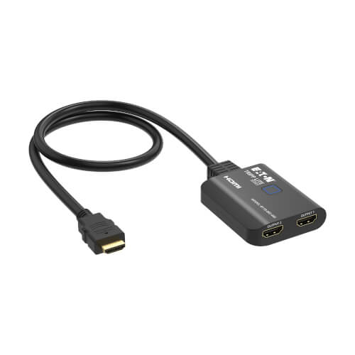 Tripp Lite series 2-Port HDMI Splitter - 4K 60 Hz, 4:4:4, HDR, HDCP 2.2, Multi-Resolution Support, USB Powered