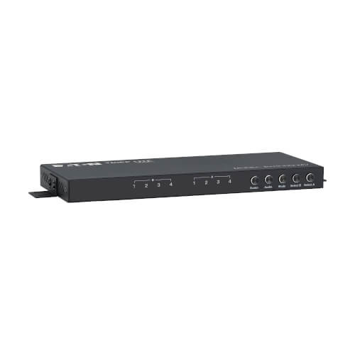 Tripp Lite series HDMI 4x2 Matrix Switch with Quad Multiviewer - 4K 30 Hz, 4:4:4, Seamless Switching, Scaling, Audio Out, RS-232 & Remote Control
