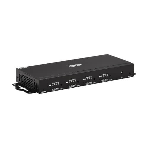 Tripp Lite series 4x4 HDMI Matrix Switch/Splitter with Remote Control and Multi-Resolution Support, 4K 60 Hz, HDR, 4:4:4, TAA