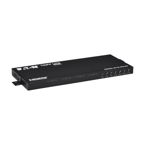 Tripp Lite series HDMI 4x4 Matrix Switch with Quad Multiviewer - 4K 30 Hz, 4:4:4, Seamless Switching, Scaling, Audio Out, RS-232 & Remote Control