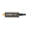 b11a78a4805fc774ddbc5ad9a7c28897-1 Tripp Lite series USB-C to USB-C Plenum-Rated Fiber Active Optical Cable (AOC) - 4K 60 Hz, HDR, 4:4:4, M/M, Black, 15 m (49 ft.), Video-Only