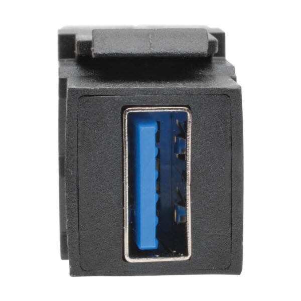 b11fcc1162487b354ff67baea91e7d97 Tripp Lite series USB 3.0 All-in-One Keystone/Panel Mount Extension Cable (M/F), Angled Connector, Black, 1 ft. (0.31 m)