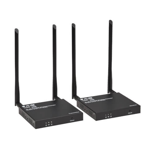 Product Image: B127-1A1-WHD3 Tripp Lite series HDMI over Wireless Extender Kit w IR, 4K 60 Hz, Wireless HDMI, Switchable Channel, Up to 164 ft. (50 m)