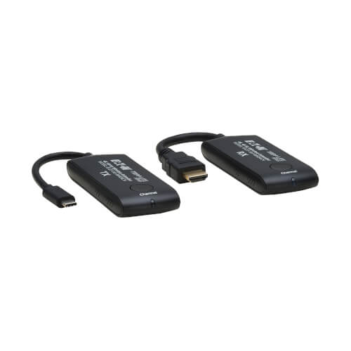 Tripp Lite series USB-C to HDMI over Wireless Extender Kit, 4K 60 Hz, Wireless USB-C to HDMI, Switchable Channel, Up to 65 ft. (20 m)