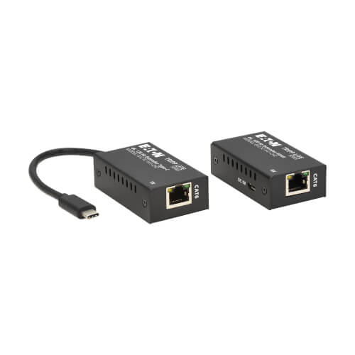Tripp Lite series USB-C to HDMI over Cat6 Extender Kit, Transmitter/Receiver, 4K 120 Hz, HDR10, Up to 82 ft. (25 m)