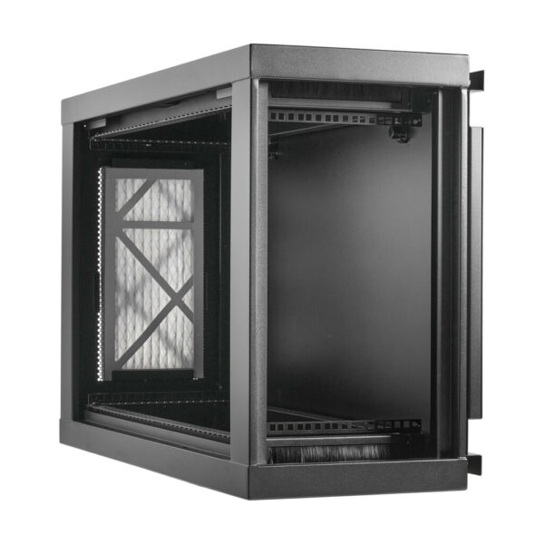 Tripp Lite series SmartRack 9U Low-Profile Side-Mount Wall-Mount Mini Rack Enclosure, Black