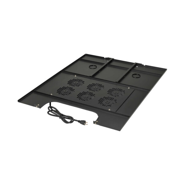 Tripp Lite series SmartRack Roof-Mounted Fan Panel for Wide Rack Enclosure Cabinets - 6 120V Fans, 630 CFM, 5-15P Plug