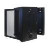 Tripp Lite series SmartRack 18U Low-Profile Switch-Depth Wall-Mount Rack Enclosure Cabinet, Hinged Back