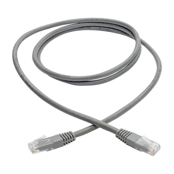 Tripp Lite series Cat6 Gigabit Molded (UTP) Ethernet Cable (RJ45 M/M), PoE, Gray, 5 ft. (1.52 m)