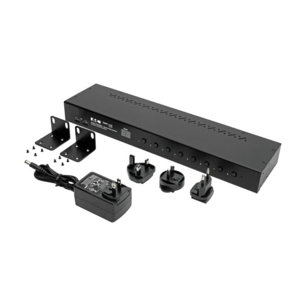 b1fcc064600834a6762ae2b123e94481 Tripp Lite series 8-Port 1U Rack-Mount DVI / USB KVM Switch with Audio and 2-port USB Hub