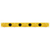 Tripp Lite series Horizontal Cable Manager - Flexible Rings, Yellow, 1U