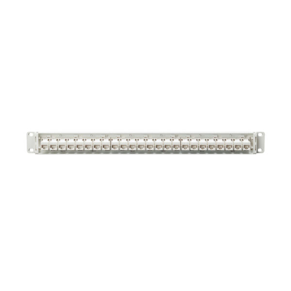b20838324128c2d844010830a3d53acc Tripp Lite series 24-Port Cat6a Feed-Through Patch Panel - 4PPoE Compliant, 1U Rack-Mount, RJ45 Ethernet, White, TAA