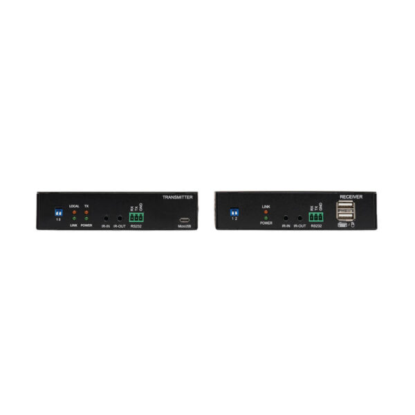Tripp Lite series HDMI over Fiber Extender Kit, Transmitter/Receiver, 4K 60 Hz, 4:4:4, RS-232, IR, Multimode LC, 985 ft. (300 m)