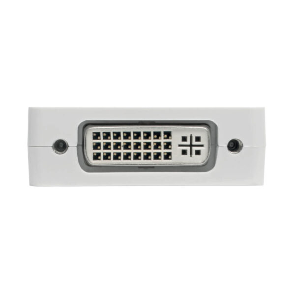 Tripp Lite series USB-C Multiport Adapter (M/3xF) - 4K HDMI, DVI, VGA, HDCP, White