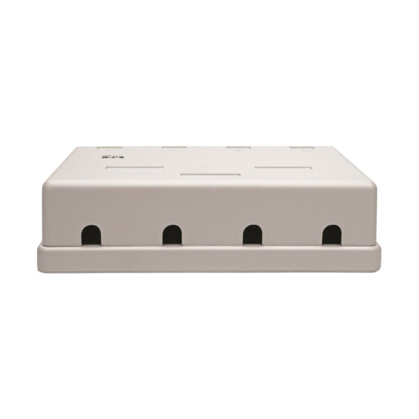 b29cfae5aa68f515050e57c413d0fa3c Tripp Lite series Pre-Configured Unshielded Cat6 4-Port Surface-Mount Box, 110 IDC, RJ45, White, TAA - N236-004-WH