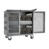 Tripp Lite series Multi-Device Charging Cart, 32 USB Ports, iPad and Android Tablets, Wall-Mount Option, Black