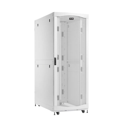 Eaton SmartRack 45U Extra-Deep Extra-Wide Heavy-Duty Rack Enclosure Cabinet for AI Servers, White