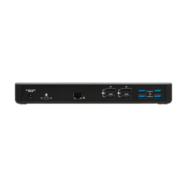 Tripp Lite series USB-C Dock, Dual Display - 5K 60 Hz DP, 4K 60 Hz HDMI, USB 3.x (5Gbps), USB-A/C Hub, GbE, 85W PD Charging - U442-DOCK21-B