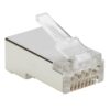 Tripp Lite series Cat6 RJ45 Pass-Through FTP Modular Plug, 50 Pack, TAA